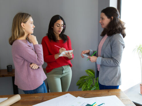 Home insurance provider discussing claim